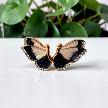 The Monarch Enamel Studs (Butterfly)