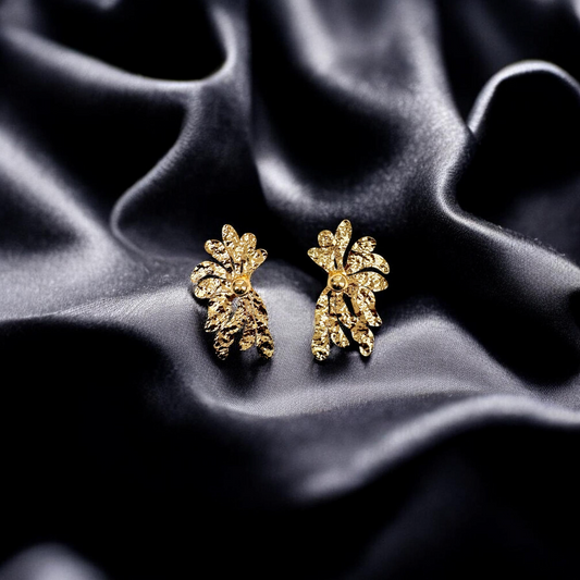 Aura Petal Textured Studs