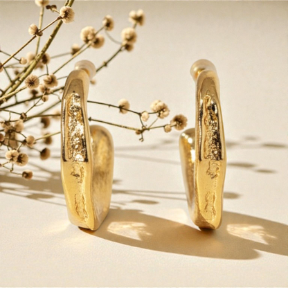 Minimalist Gold Hoop