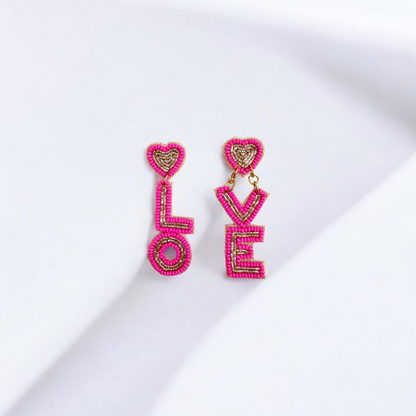 Electric Love Beaded Statement Drops