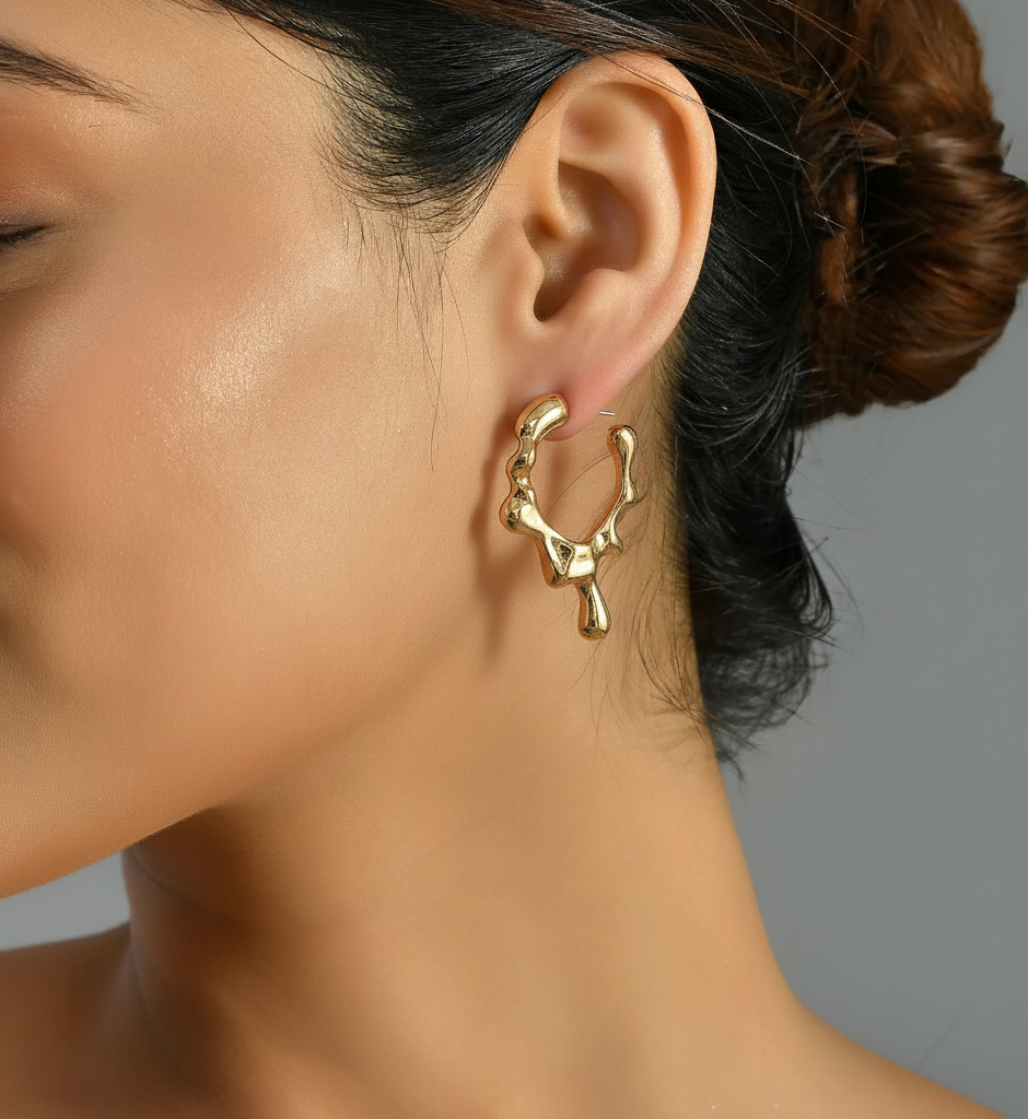 Golden Drip Earrings