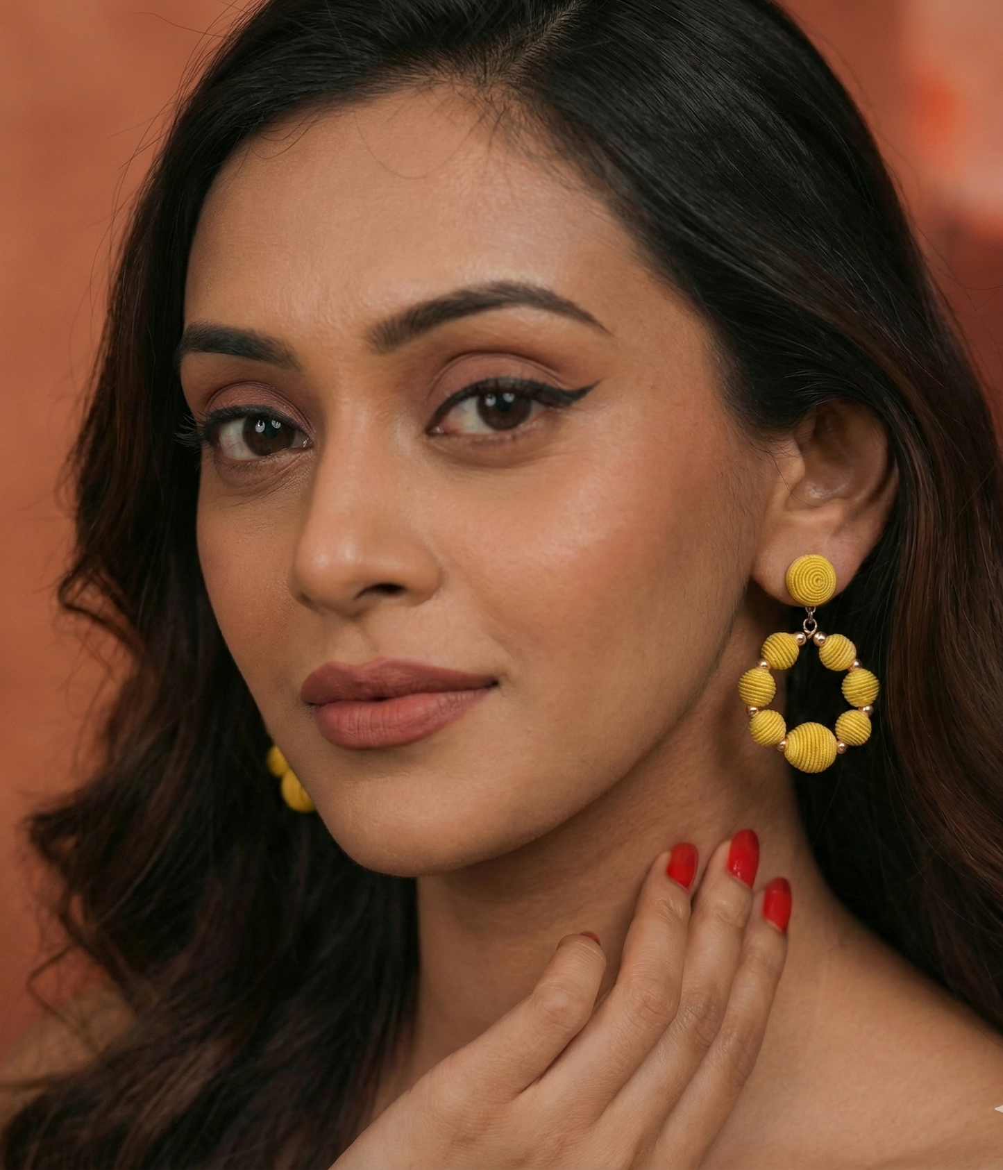 Sunshine Rope Hoop Earrings