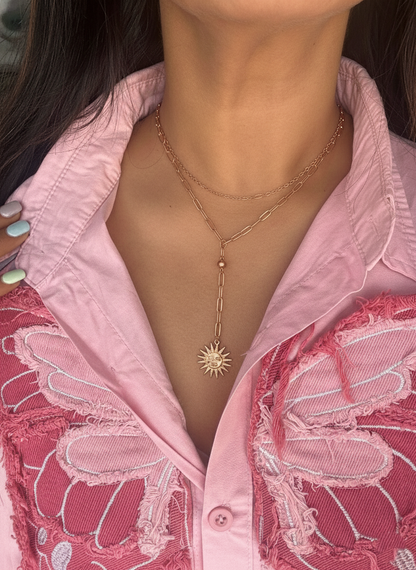 Celestial Sun Pendant Necklace