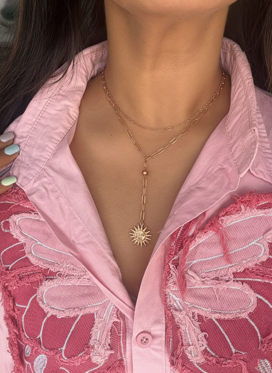 Celestial Sun Pendant Necklace