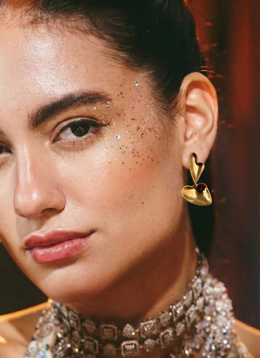 Gold Love Layer Earrings