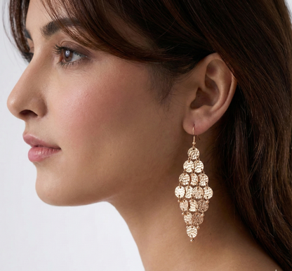 Golden Disc Earrings