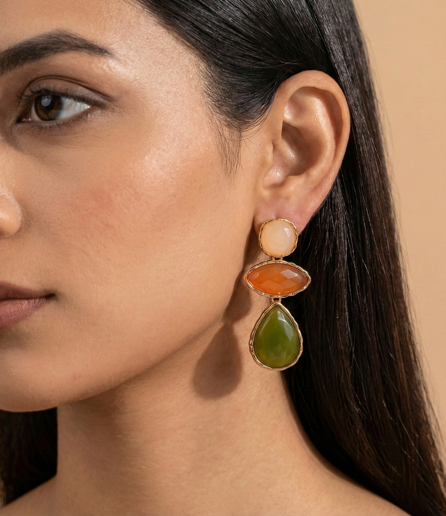 Rustic Glam Dangle Earrings