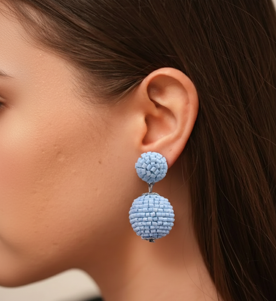 Pastel Bead Drop Earrings