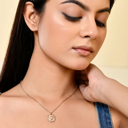 Sunshine Coin Charm Necklace