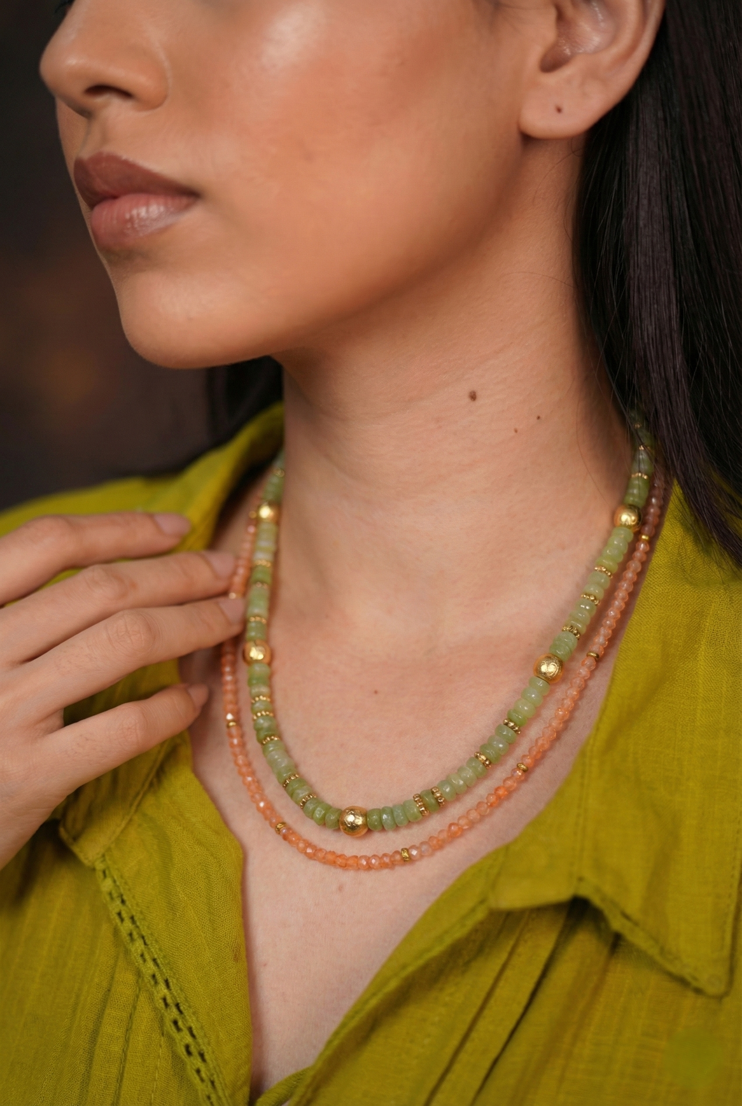 Nature Inspired Layer Necklace