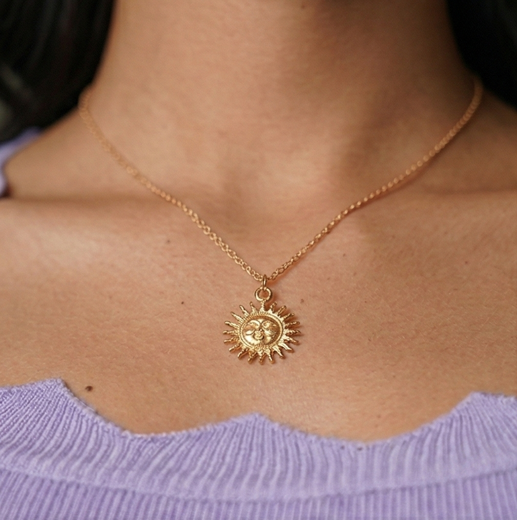 Om Sun Necklace