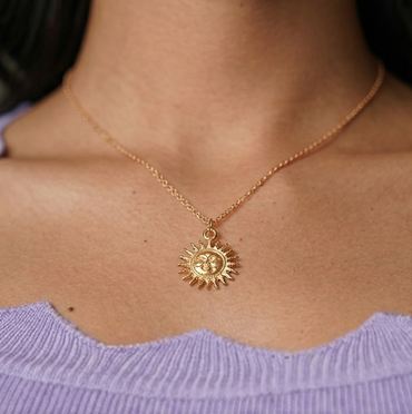 Om Sun Necklace