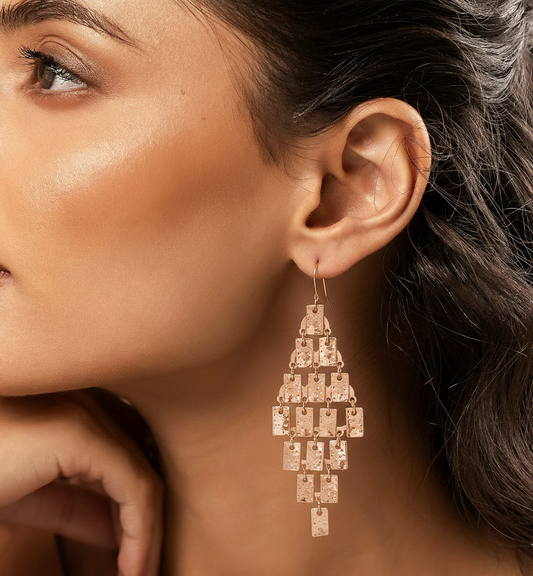 Luxe Layered Tile Earrings