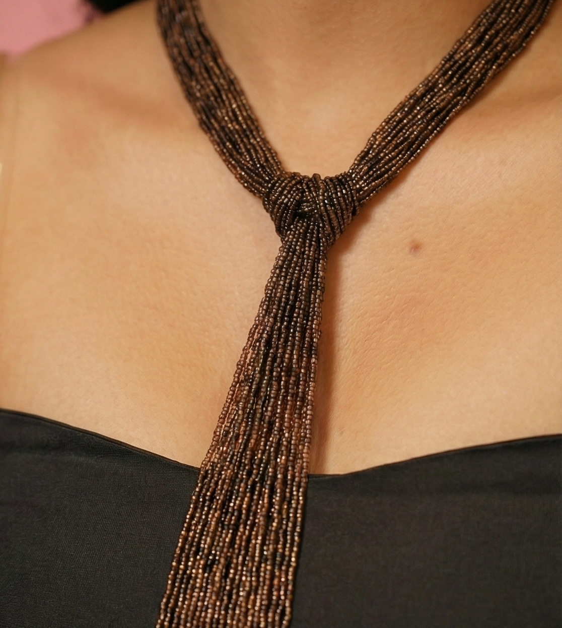 Bohemian Long Bead Necklace