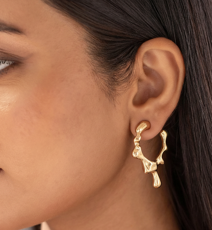 Golden Drip Earrings