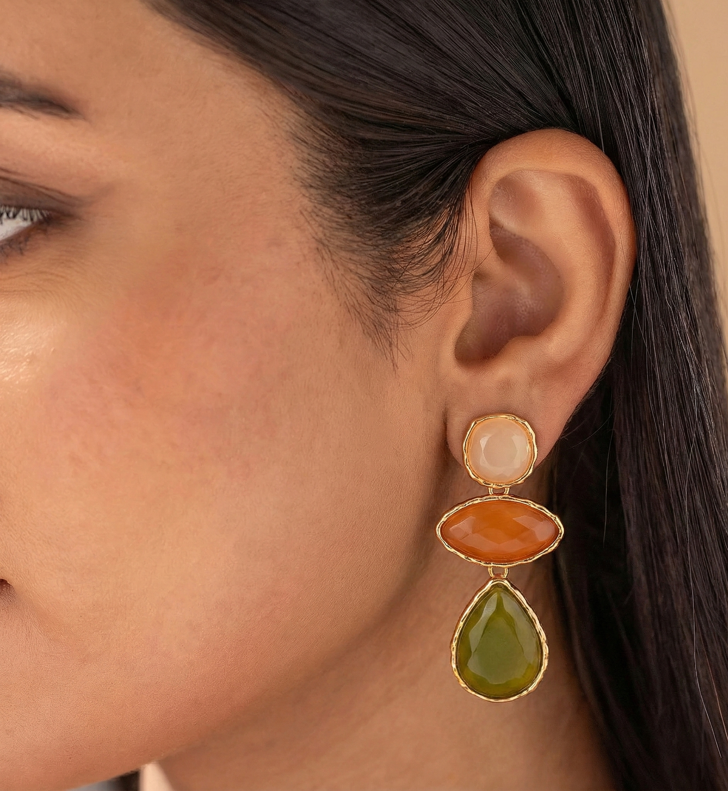 Rustic Glam Dangle Earrings