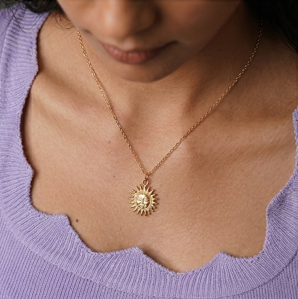 Om Sun Necklace