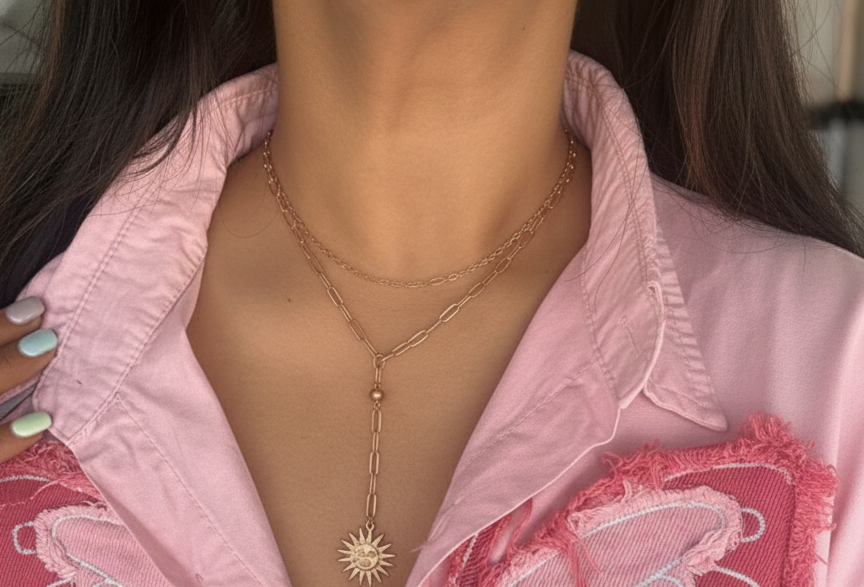 Celestial Sun Pendant Necklace