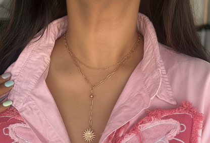 Celestial Sun Pendant Necklace