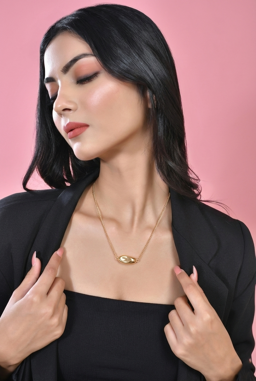 Sculpted Pebble Necklace