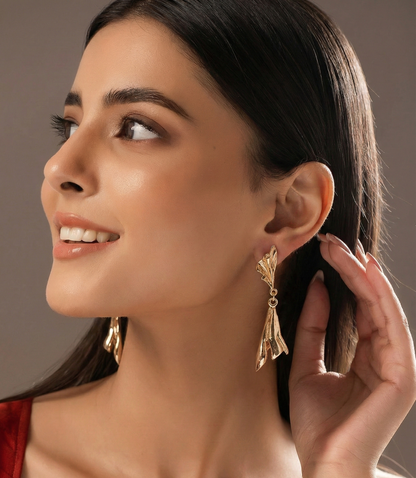 Sculpted Cascade Drop Earrings