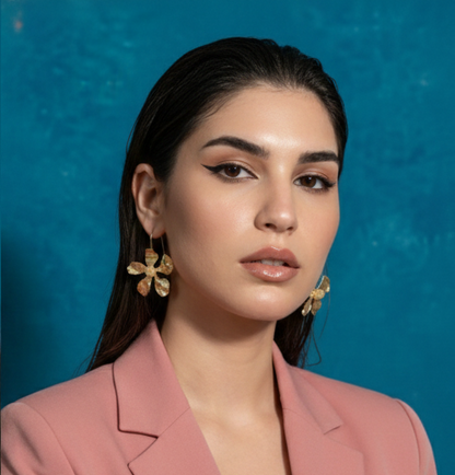 Luxe Petal Flower Earrings