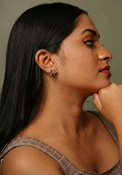 Luxe Bow Metal Earrings