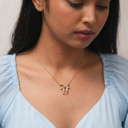 Elegant Bow Luxe Necklace