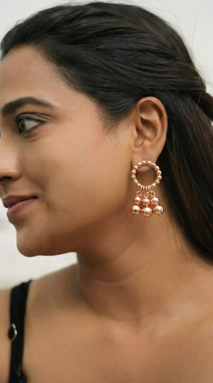 Luxe Beaded Hoop Earrings