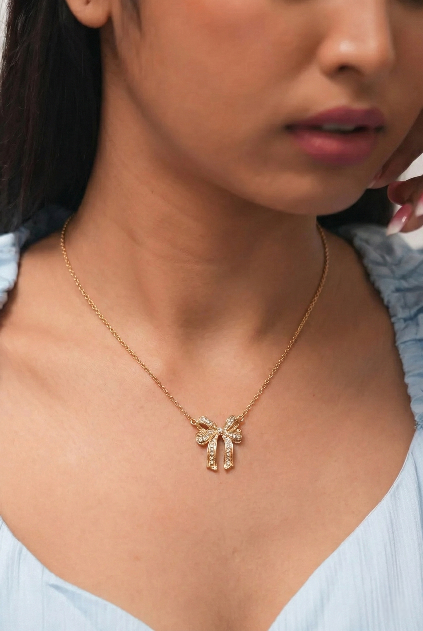 Elegant Bow Luxe Necklace