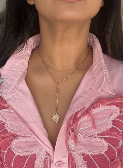Celestial Sun Pendant Necklace