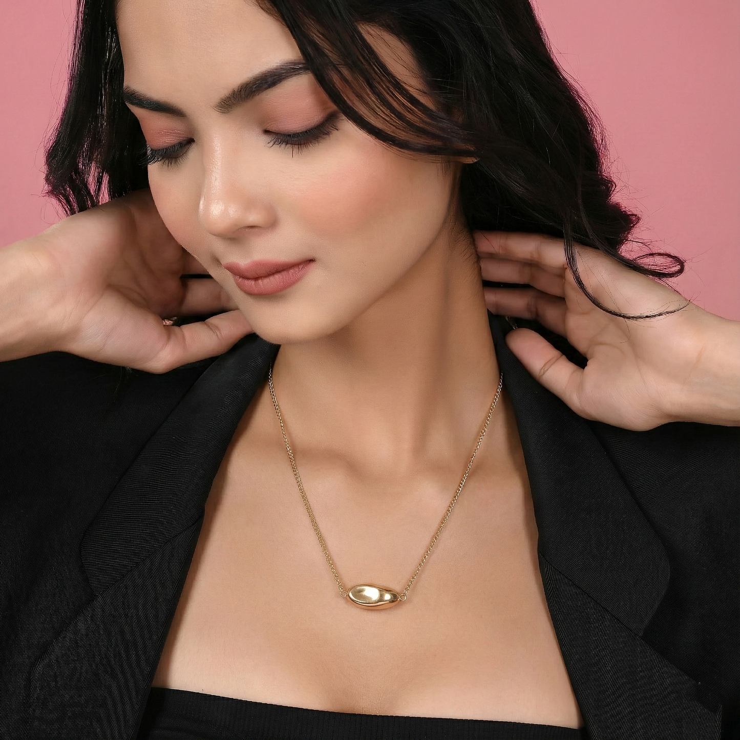 Sculpted Pebble Necklace