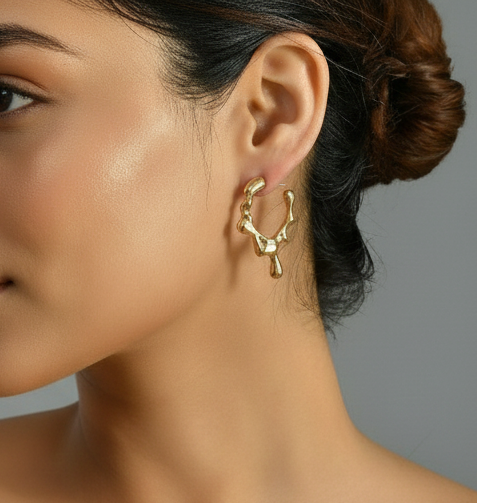 Golden Drip Earrings
