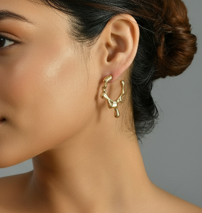 Golden Drip Earrings