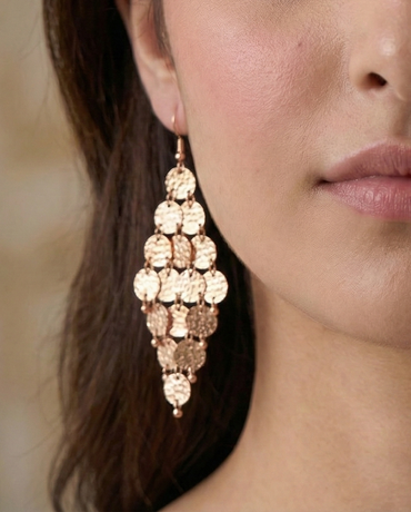 Golden Disc Earrings