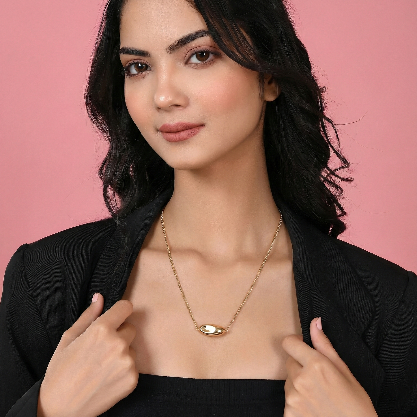 Sculpted Pebble Necklace