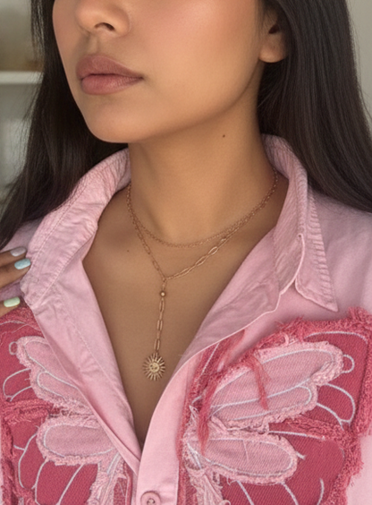 Celestial Sun Pendant Necklace