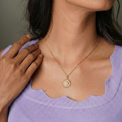 Om Sun Necklace