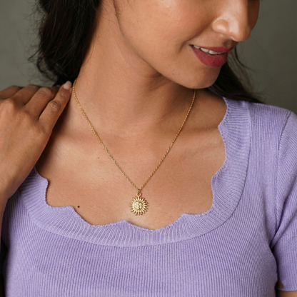 Om Sun Necklace