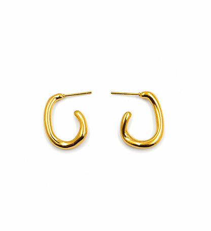 Gold Minimal Hoop Earrings